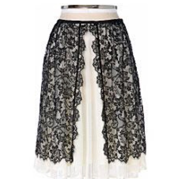 Anthropologie Dresses & Skirts - Anthropologie Odille Black Lace Midi Skirt, 6